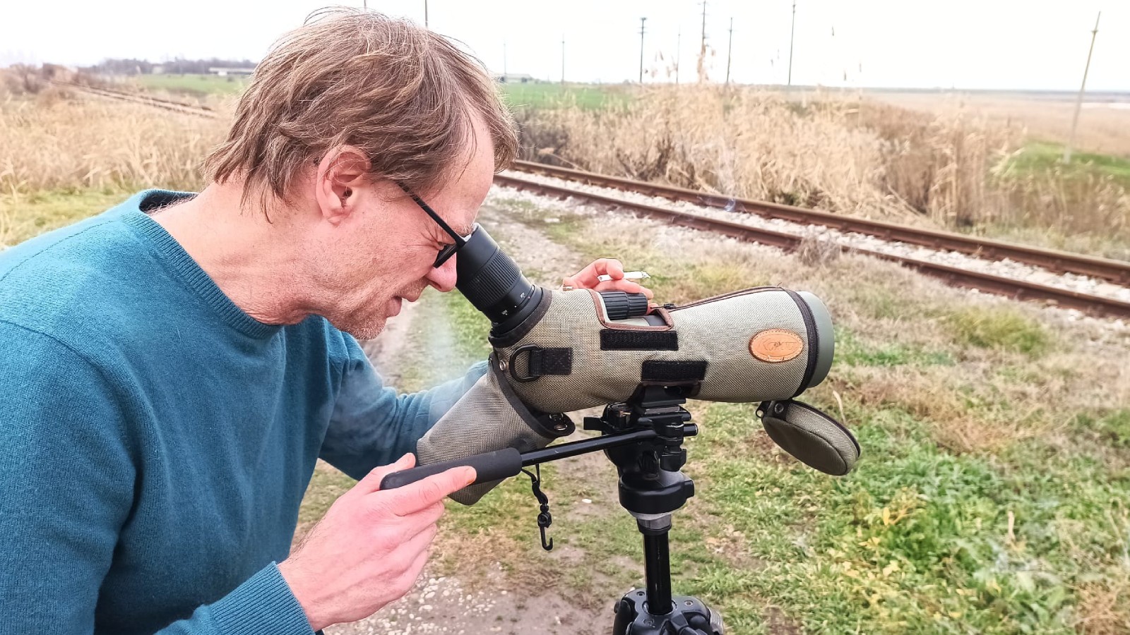 Lou Bertalan analysiert Vögel in ihrem natürlichen Lebensraum