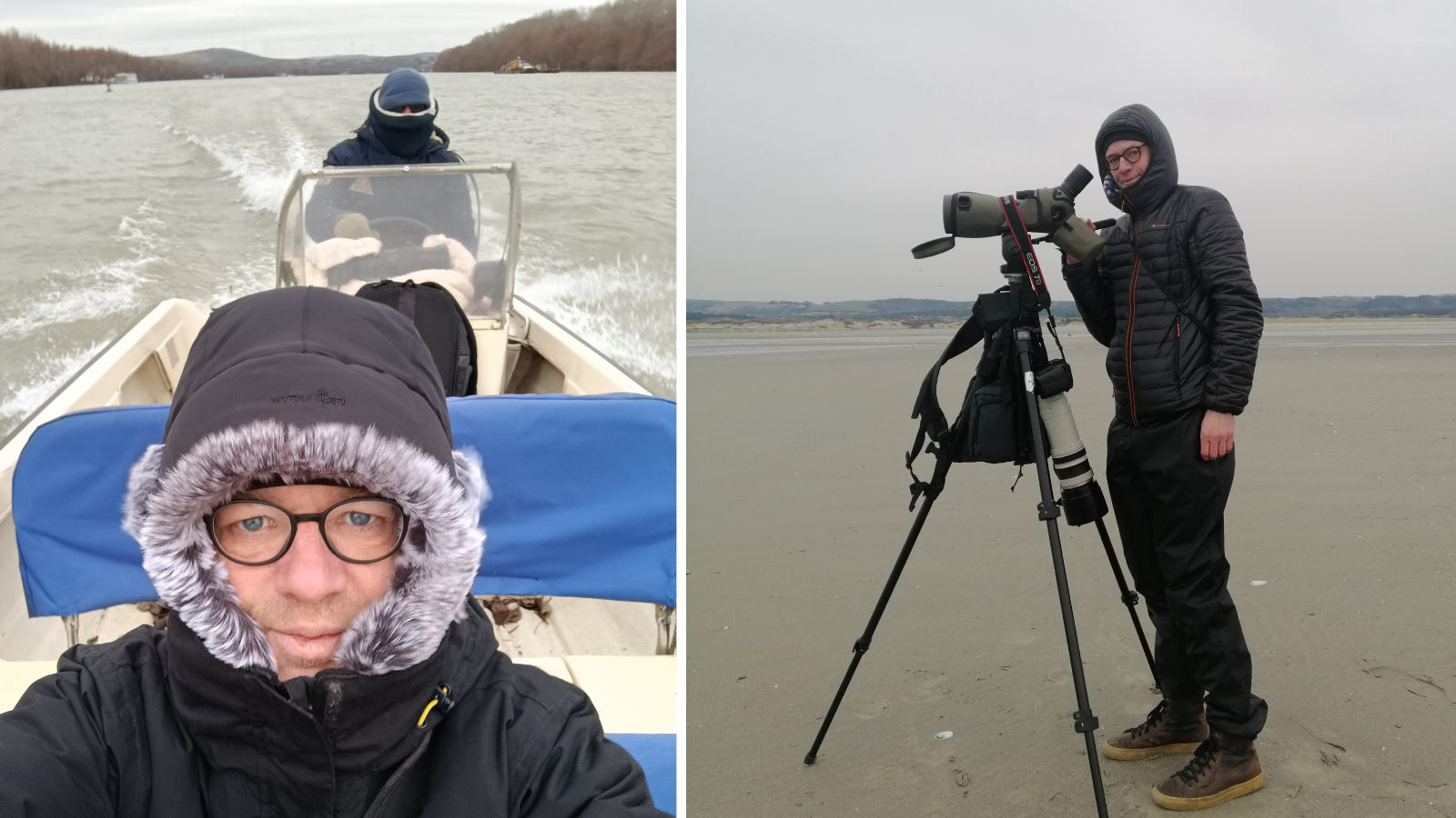 Lou Bertalan beim Birden auf und am Wasser