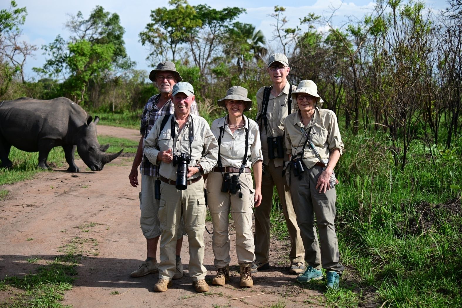 Volker Sthamer mit Birdern in Afrika – unterwegs mit einer Vogelbeobachtungsgruppe