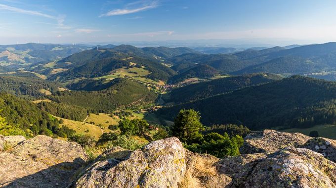 Ausblick vom Belchen im Schwarzwald