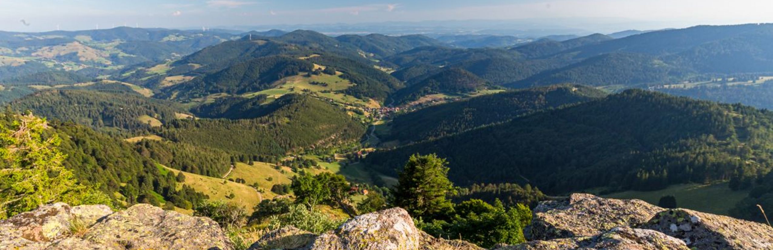 Ausblick vom Belchen im Schwarzwald