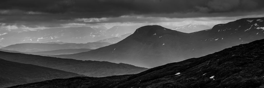 Landschaft im Nebel, Norwegen