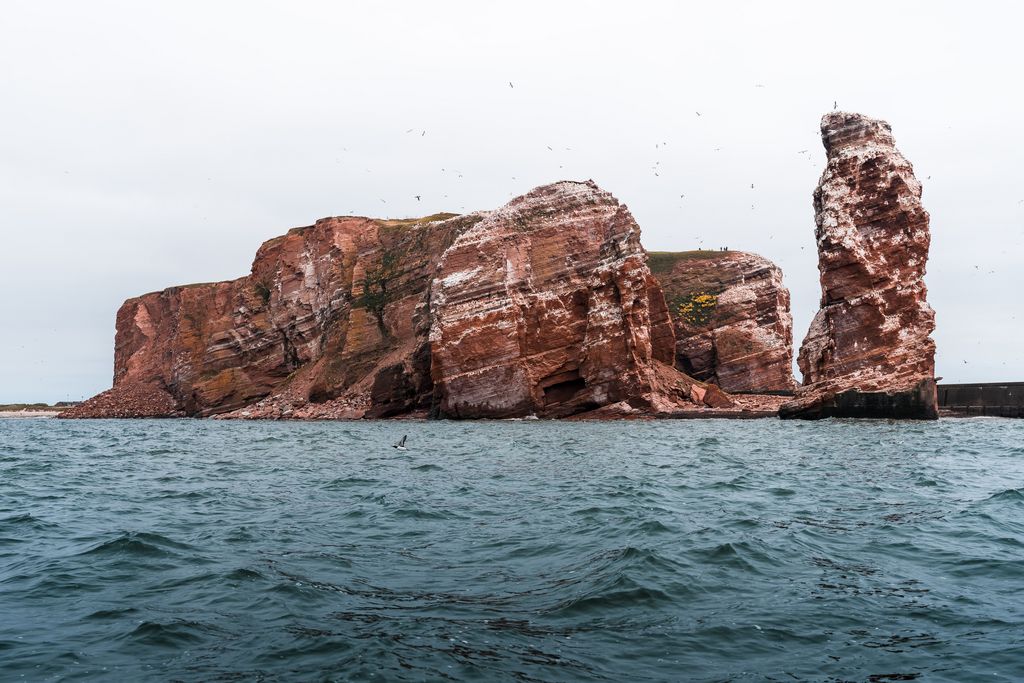 Helgoland vom Boot aus Deutschland Lea und Anskar