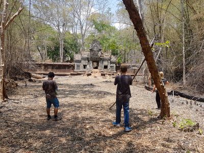 Prey Veng Village Vogelbeobachtung Kambodscha (Krishna Karki)