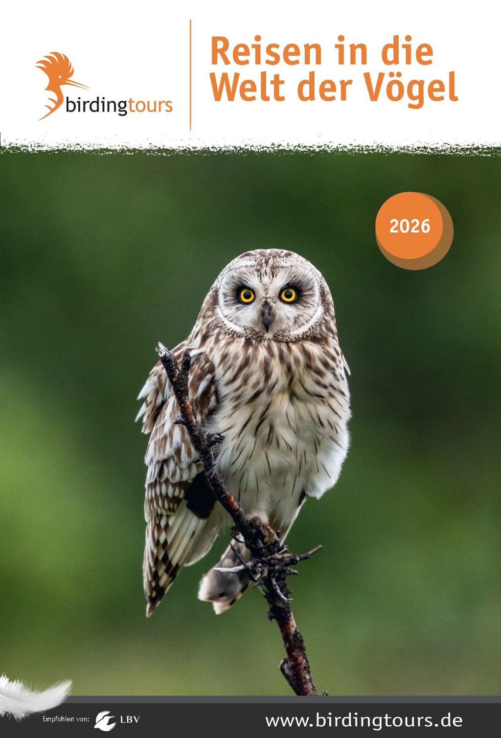 Titelbild Birdingtours Reisekatalog - Reisen in die Welt der Vögel