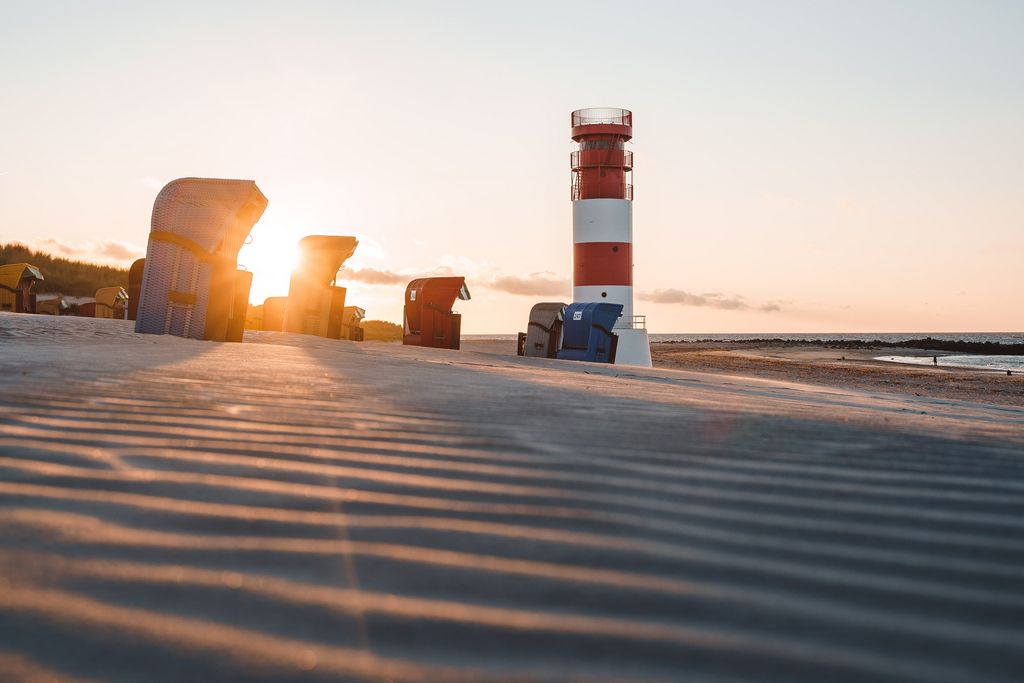 Leuchtturm auf der Düne Deutschland Lea und Anskar