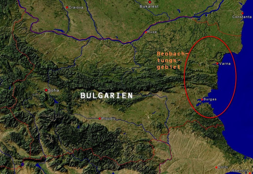 Karte Bulgarien Herbstreise